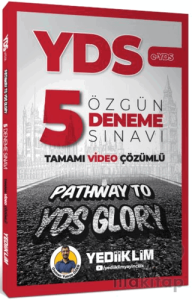 YED E - YDS Tamamı Video Çözümlü Özgün 5 Deneme Sınavı