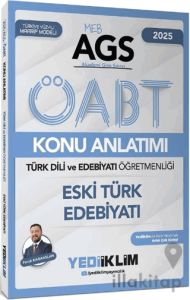 Yediiklim 2025 MEB AGS ÖABT Türk Dili ve Edebiyatı Öğretmenliği Eski Türk Edebiyatı Konu Anlatımı