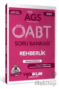 Yediiklim Yayınları 2025 MEB AGS ÖABT Rehberlik Tamamı Çözümlü Soru Bankası