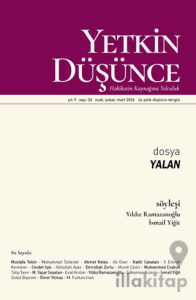 Yetkin Düşünce Dergisi Yıl: 9 Sayı 33 - Ocak, Şubat, Mart 2026