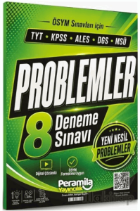 YKS TYT KPSS ALES DGS MSÜ Problemler 8 Deneme Çözümlü