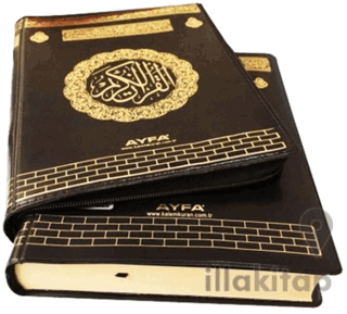 063KB Kabe Mühürlü Kuranı Kerim Fermuarlı Kılıflı - Çanta Boy