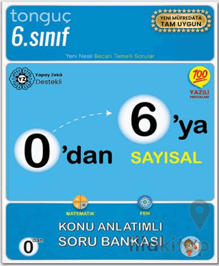 0'dan 6'ya Sayısal Konu Anlatımlı Soru Bankası