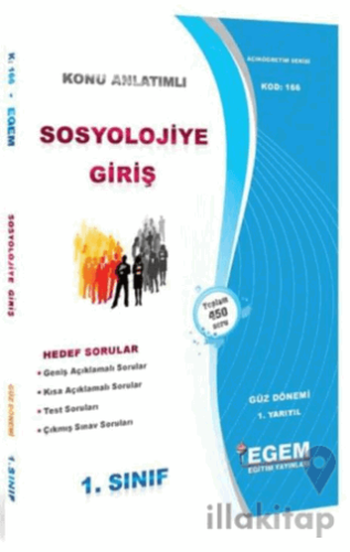 1. Sınıf 1. Yarıyıl Sosyolojiye Giriş Konu Anlatımlı Soru Bankası - Kod 166