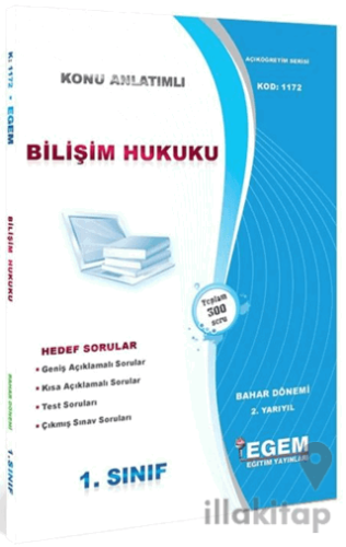 1. Sınıf 2. Yarıyıl Konu Anlatımlı Bilişim Hukuku - Kod 1172