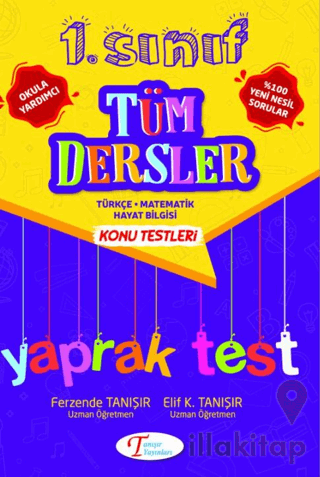 1. Sınıf Tüm Dersler Konu Testleri Test