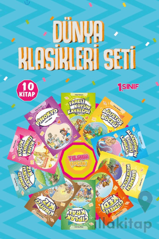 1.Sınıflar için Dünya Klasikleri Seti – 10 Kitap