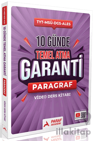 10 Günde Temel Atma Garanti Paragraf Video Ders Kitabı