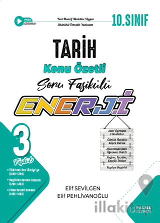 10. Sınıf Enerji Tarih Konu Özetli Soru Fasikülleri (3 Fasikül)