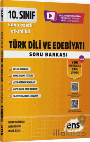 10. Sınıf Türk Dili ve Edebiyatı Etkinlikli Soru Bankası