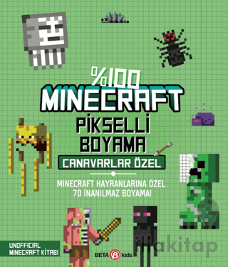 %100 Minecraft Pikselli Boyama - Canavarlar Özel