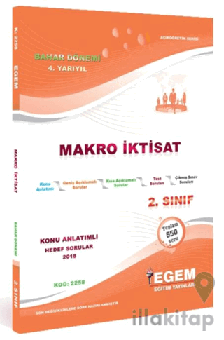2. Sınıf Makro İktisat Bahar Dönemi Konu Anlatımlı Soru Bankası 4. Yar