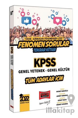 2022 KPSS GY GK Tüm Adaylar için Fenomen Sorular Tekrar Kitabı