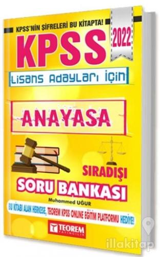 2022 KPSS Lisans Anayasa Sıradışı Soru Bankası