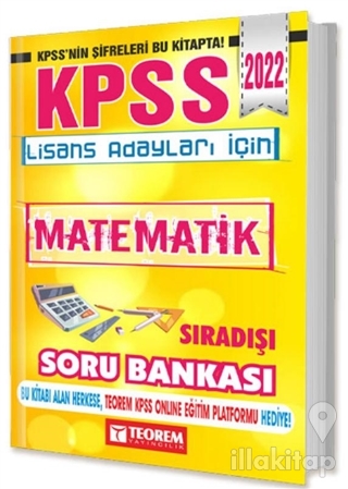 2022 KPSS Lisans Matematik Sıradışı Soru Bankası