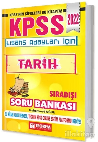 2022 KPSS Lisans Tarih Sıradışı Soru Bankası