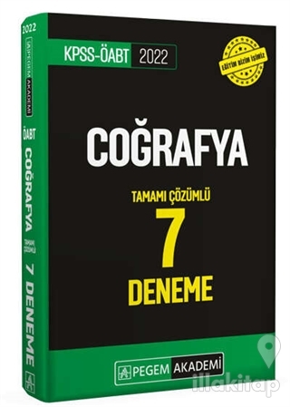 2022 KPSS ÖABT Coğrafya Tamamı Çözümlü 7 Deneme