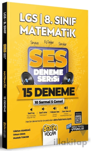 2022 LGS 8. Sınıf Matematik SES Deneme Serisi 15 Deneme