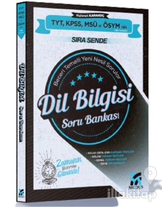 2022 TYT-KPSS-MSÜ-ÖSYM Sıra Sende Dil Bilgisi Soru Bankası Modus Yayınları