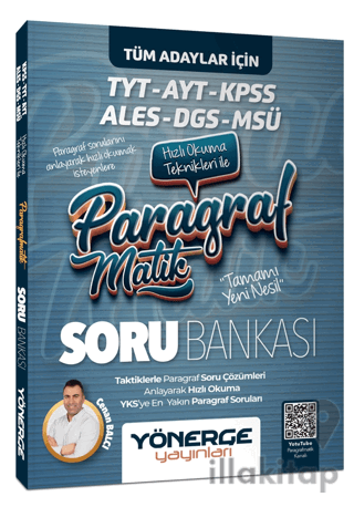 2023 KPSS TYT ALES DGS MSÜ Hızlı Okuma Teknikleri ile PARAGRAFMATİK Soru Bankası