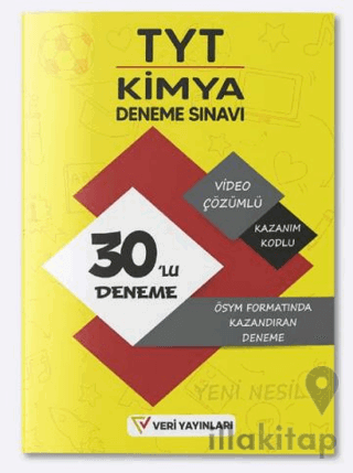 2023 TYT Kimya ÖSYM Formatında Video Çözümlü Yeni Nesil Kazandıran 30'lu Deneme