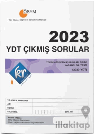 2023 YDT Çıkmış Sorular Tıpkı Basım Kitapçığı