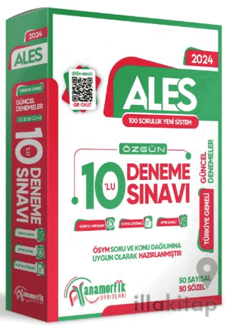 2024 ALES 10lu Paket Deneme Sınavı Özgün Yeni Nesil Türkiye Geneli Kurumsal Çözümlü