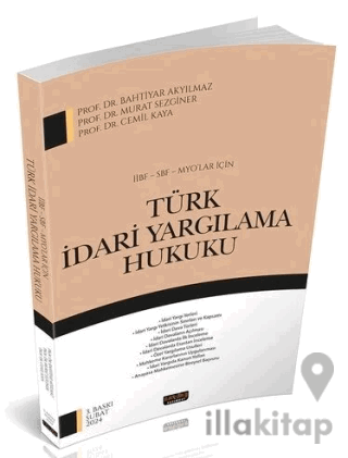 2024 İİBF SBF MYO lar İçin Türk İdari Yargılama Hukuku