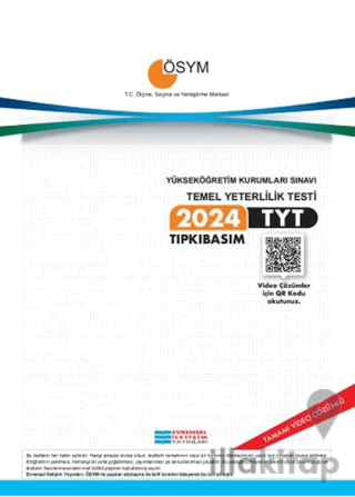 2024 TYT Çıkmış Sorular Video Çözümlü