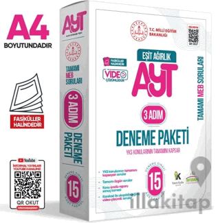 2025 3 Adım YKS-AYT Eşit Ağırlık (TM) MEBİ Özgün Sorular 15li Deneme F