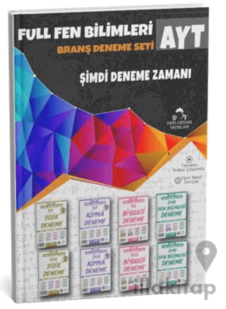 2025 AYT Full Fen Bilimleri 8 Fasikül 40 Deneme Sınavı Seti + Defter Hediyeli