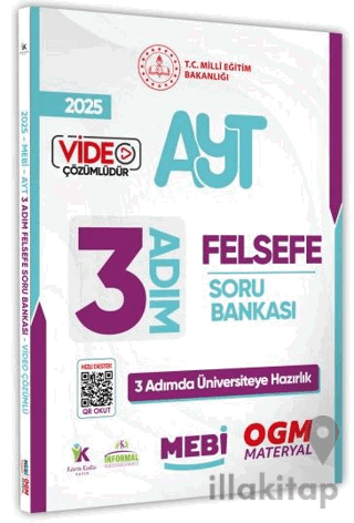 2025 AYT MEBİ-OGM 3 ADIM Felsefe Soru Bankası Video Çözümlü