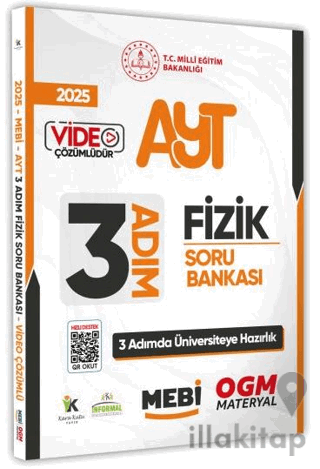 2025 AYT MEBİ-OGM 3 ADIM Fizik Soru Bankası Video Çözümlü