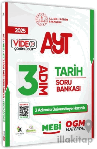 2025 AYT MEBİ-OGM 3 ADIM Tarih Soru Bankası Video Çözümlü