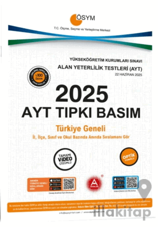 2025 AYT Tıpkı Basım Çıkmış Sorular