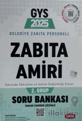 2025 Belediye Zabıta Personeli Zabıta Amiri 2. Grup Soru Bankası