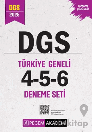 2025 DGS Tamamı Çözümlü Türkiye Geneli 4-5-6 (3'lü Deneme Seti)