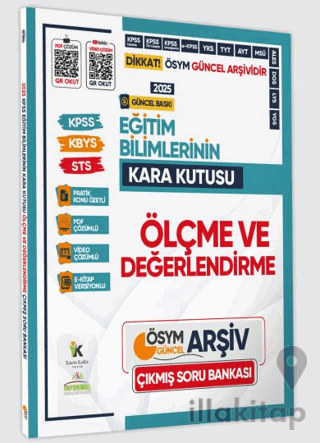 2025 Eğitim Bilimlerinin Kara Kutusu ÖLÇME ve DEĞERLENDİRME Konu Özetli D.Çözümlü Soru Bankası