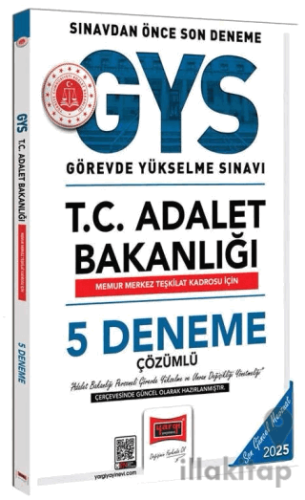 2025 GYS Adalet Bakanlığı Memur Merkez Teşkilat 5 Deneme
