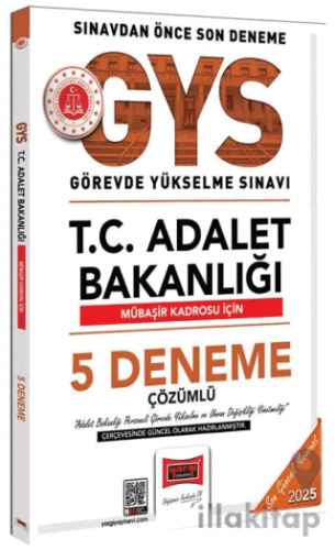2025 GYS Adalet Bakanlığı Mübaşir 5 Deneme