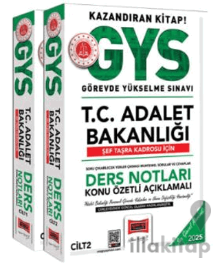 2025 GYS T.C Adalet Bakanlığı Şef Taşra Kadrosu İçin Ders Notları (2 C