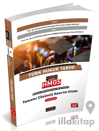 2025 HMGS Türk Hukuk Tarihi Tamamı Çözümlü Hazırlık Kitabı
