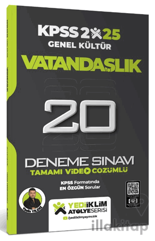 2025 KPSS Genel Kültür Atölye Serisi Vatandaşlık Tamamı Video Çözümlü 20 Deneme Sınavı