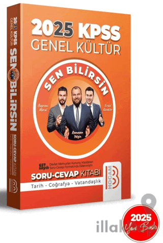 2025 KPSS Genel Kültür Sen Bilirsin Tarih-Coğrafya-Vatandaşlık Soru Cevap Kitabı