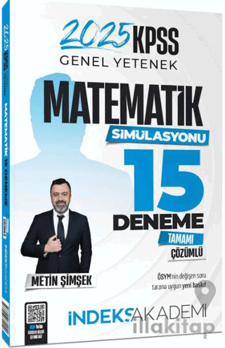 2025 KPSS Matematik 15 Deneme Çözümlü - Metin Şimşek İndeks Akademi Yayıncılık