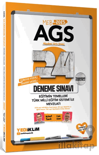 2025 MEB AGS Eğitimin Temelleri - Türk Milli Eğitim Sistemi İle Mevzuat Tamamı Çözümlü 24 Deneme