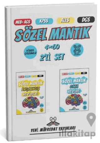 2025 MEB-AGS KPSS ALES DGS Sözel Mantık Başlangıç- Orta Seviye 4x60 Tamamı Video Çözümlü Deneme Sınavı
