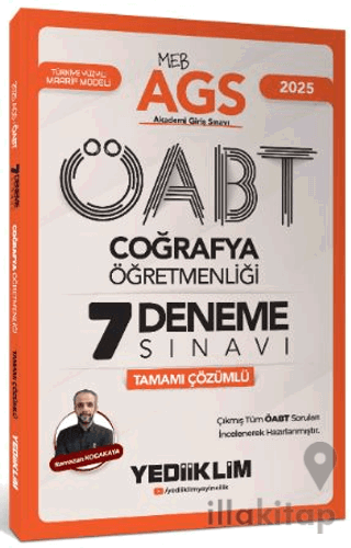 2025 MEB AGS ÖABT Coğrafya Öğretmenliği Tamamı Çözümlü 7 Deneme Sınavı
