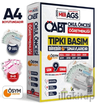 2025 MEB-AGS ÖABT Okul Öncesi Öğretmenliği ÖSYM Tıpkı Basım 9lu Deneme