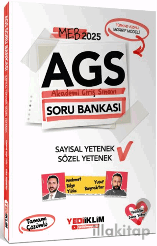 2025 MEB AGS Sayısal Yetenek - Sözel Yetenek Tamamı Çözümlü Soru Bankası